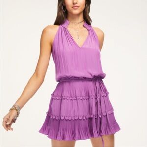 Ramy Brook Lilac Pleated Dress